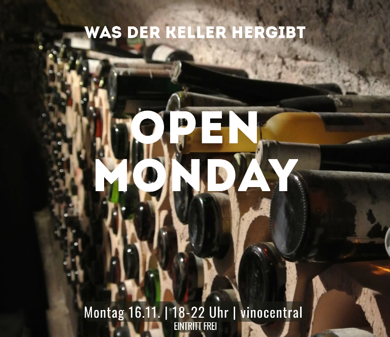 16.11. Open Monday: Was der Keller hergibt