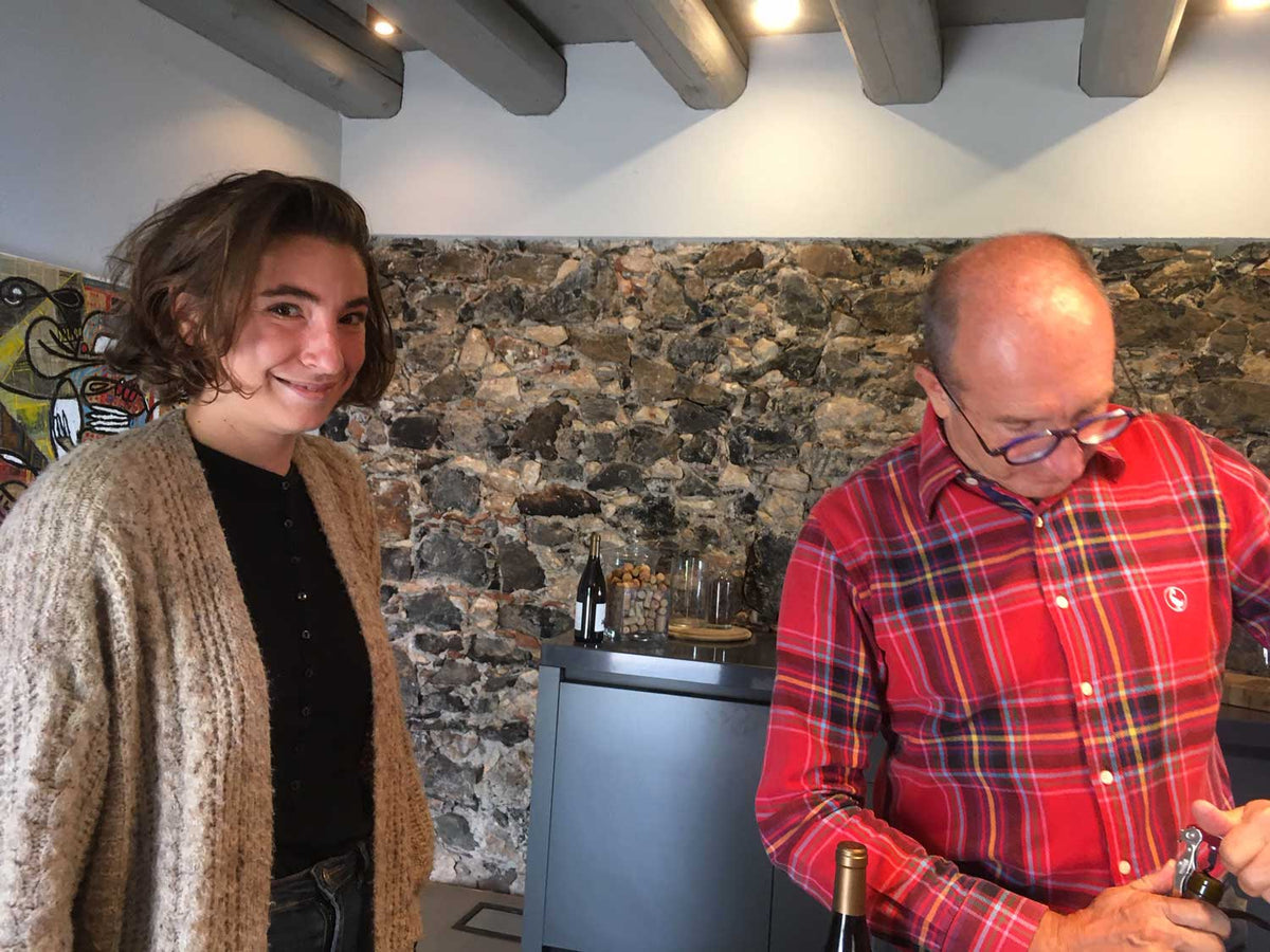Marco Margoni mit Tochter Benedetta bei unserer Gemeinsamen Verkostung