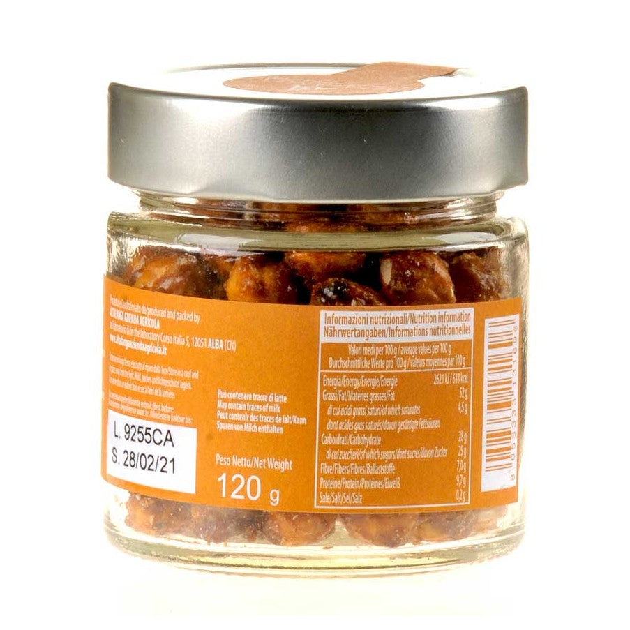 Altalanga azienda agricola Haselnüsse karamelisiert im Glas Bio 120g Rücketikette
