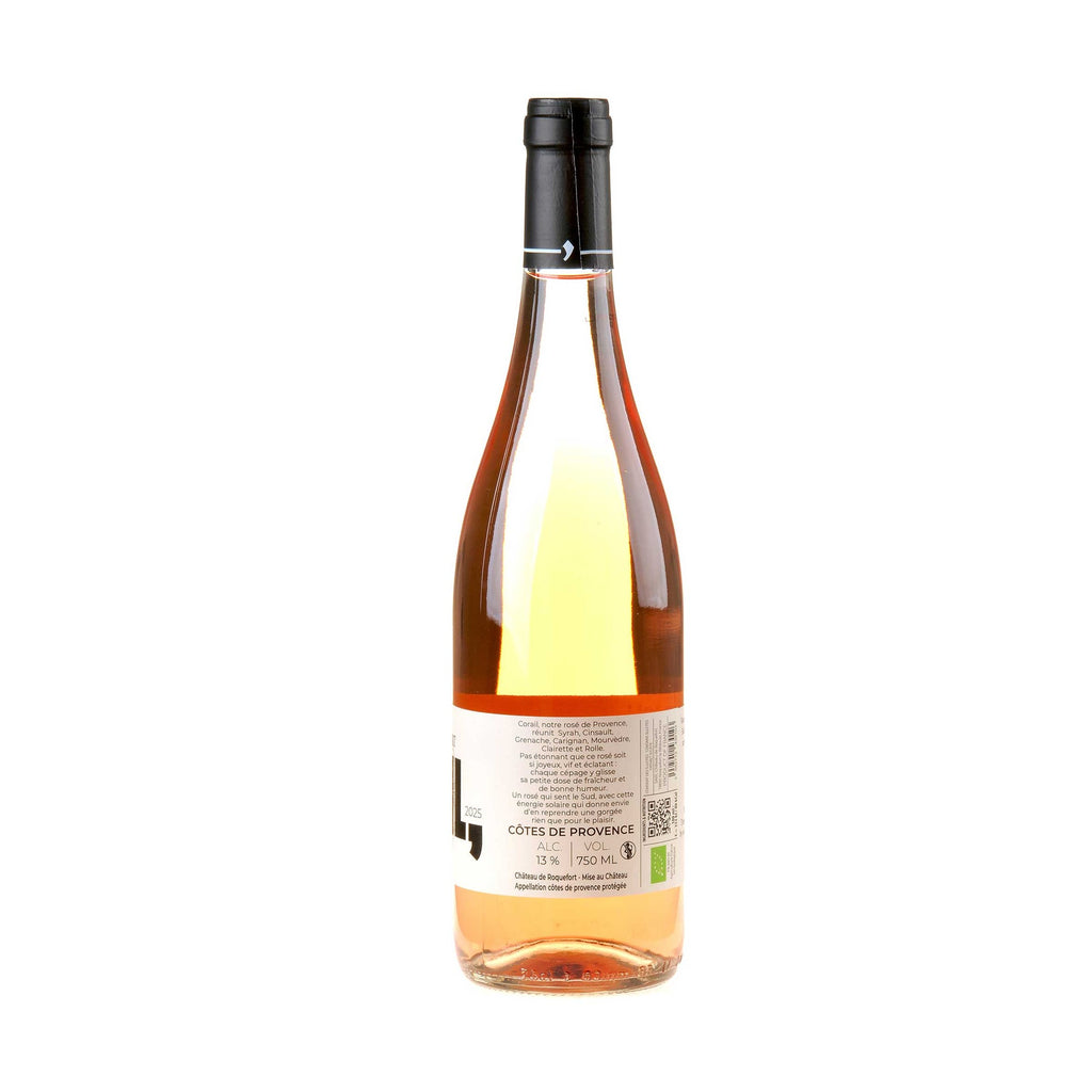Château de Roquefort Corail Rosé Côtes de Provence 2025 Bio