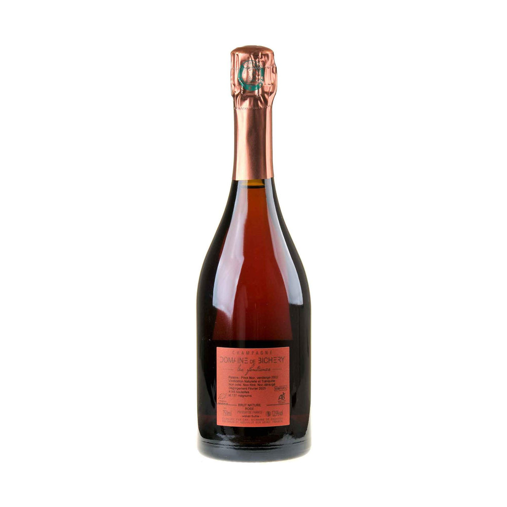 Domaine de Bichery Champagne Les Fontaines Rosé Brut Nature Bio 2022