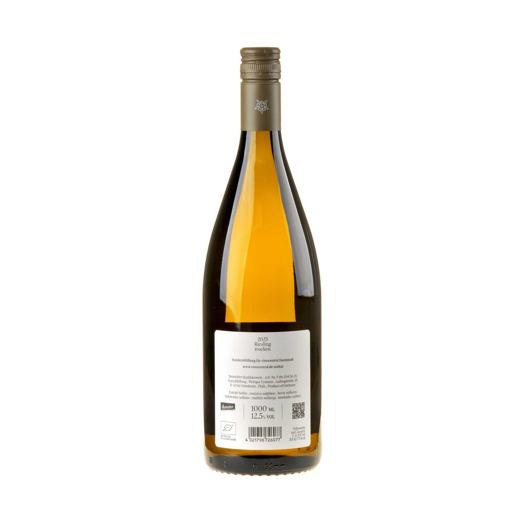 Weingut Eymann Pfälzer Riesling trocken 1 Liter 2025 Bio