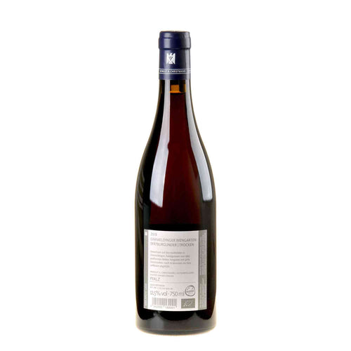 A. Christmann Spätburgunder Gimmeldingen Biengarten Bio 2018 Rücketikett