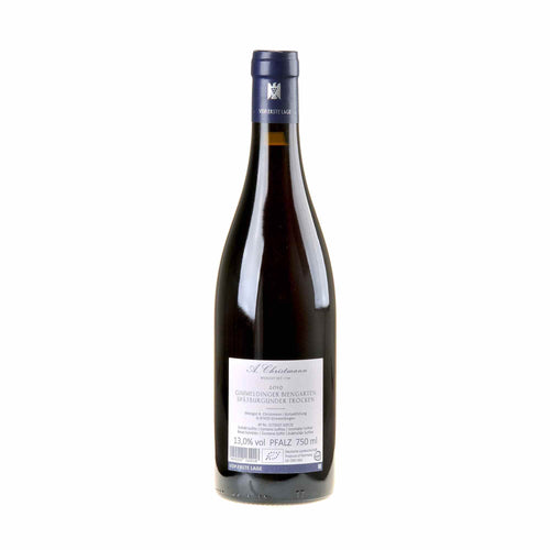 A.Christmann Spätburgunder Gimmeldinger Biengarten Erste Lage Bio 2019 Rücketikett