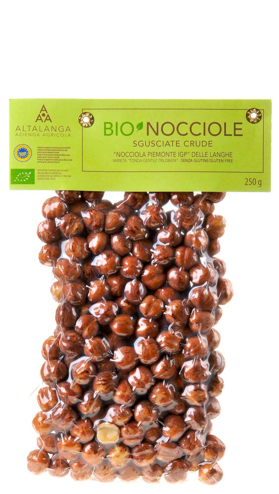 Altalanga azienda agricola Piemonteser Haselnüsse roh Vakuum verpackt Bio 250g