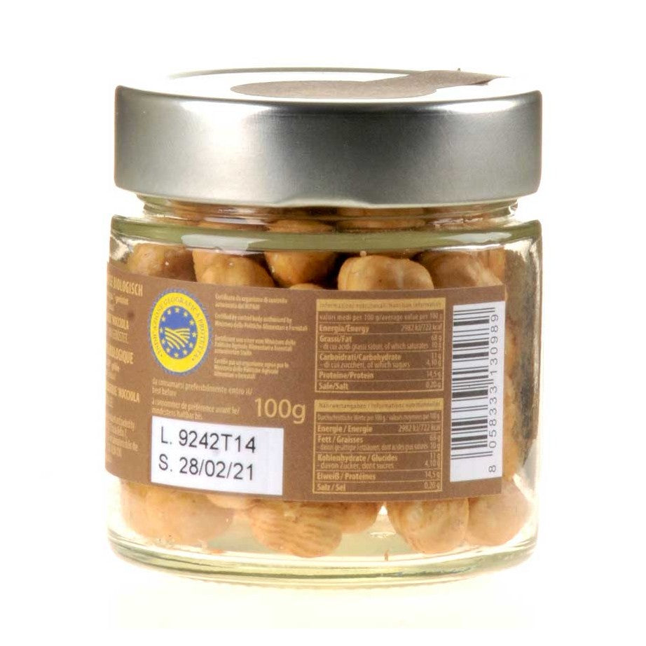 Altalanga azienda agricola Haselnüsse geröstet im Glas Bio 100g Rücketikette