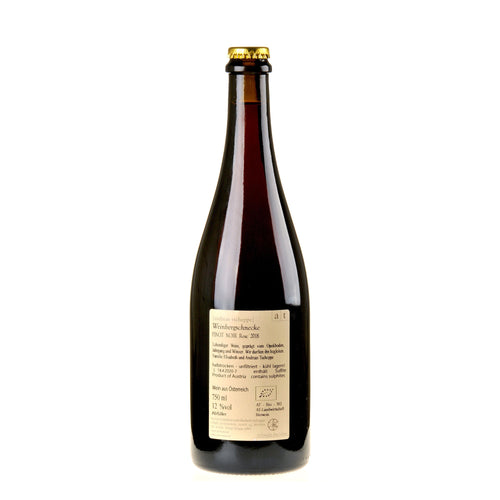 Andreas Tscheppe Weinbergsschnecke Pinot Noir Rosé 2018 Rücketikette
