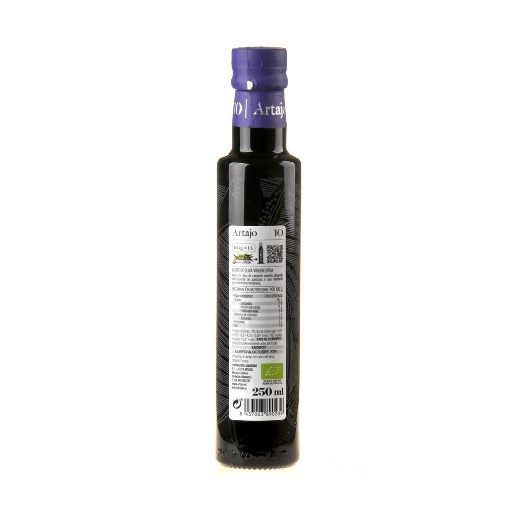 Artajo 10 Arbosana Olivenöl Extra Vergine Bio 2025 250ml Ruecketikette