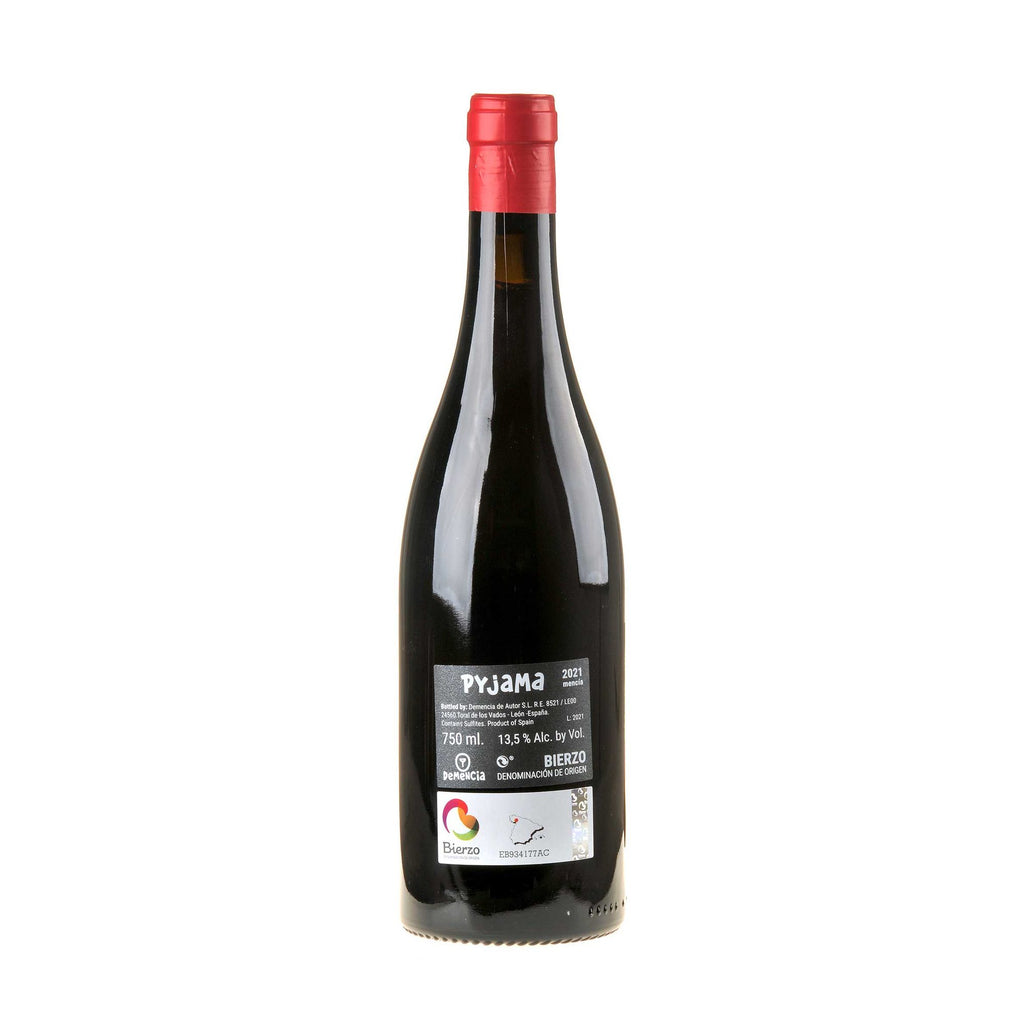Bodegas Demencia de Autor Mencía Pyjama 2021 Rücketikett