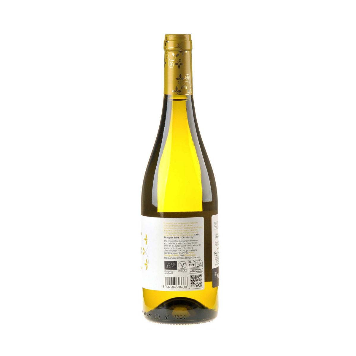 Bodegas Pinoso Vergel White Bio 2024 Seitenetikett
