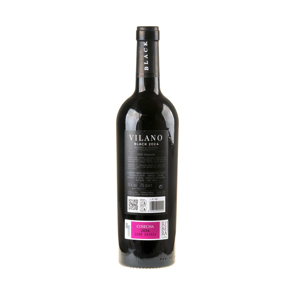 Bild Bodegas Vilano Ribera del Duero Roble Black 2024 Rücketikett