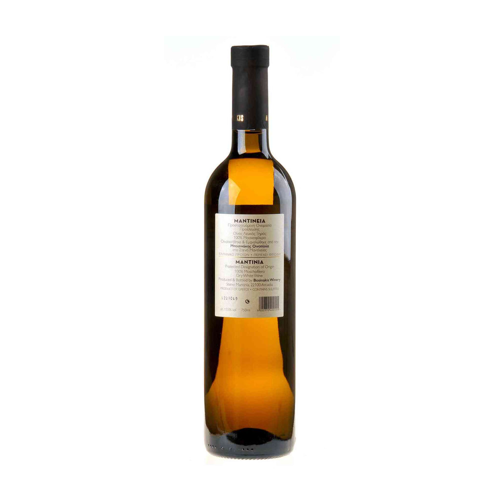 Bosinakis Winery Mantinia Moschofilero 2022 Rücketikett