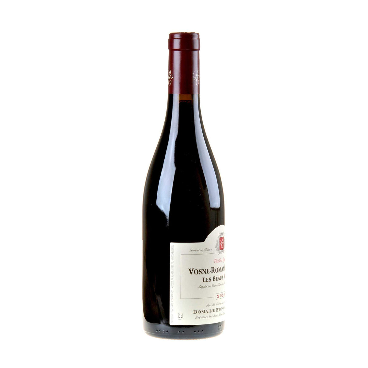 Bruno Clavelier Vosne Romanée 1er Cru Les Beaux Monts Bio 2020 Seitenetikett