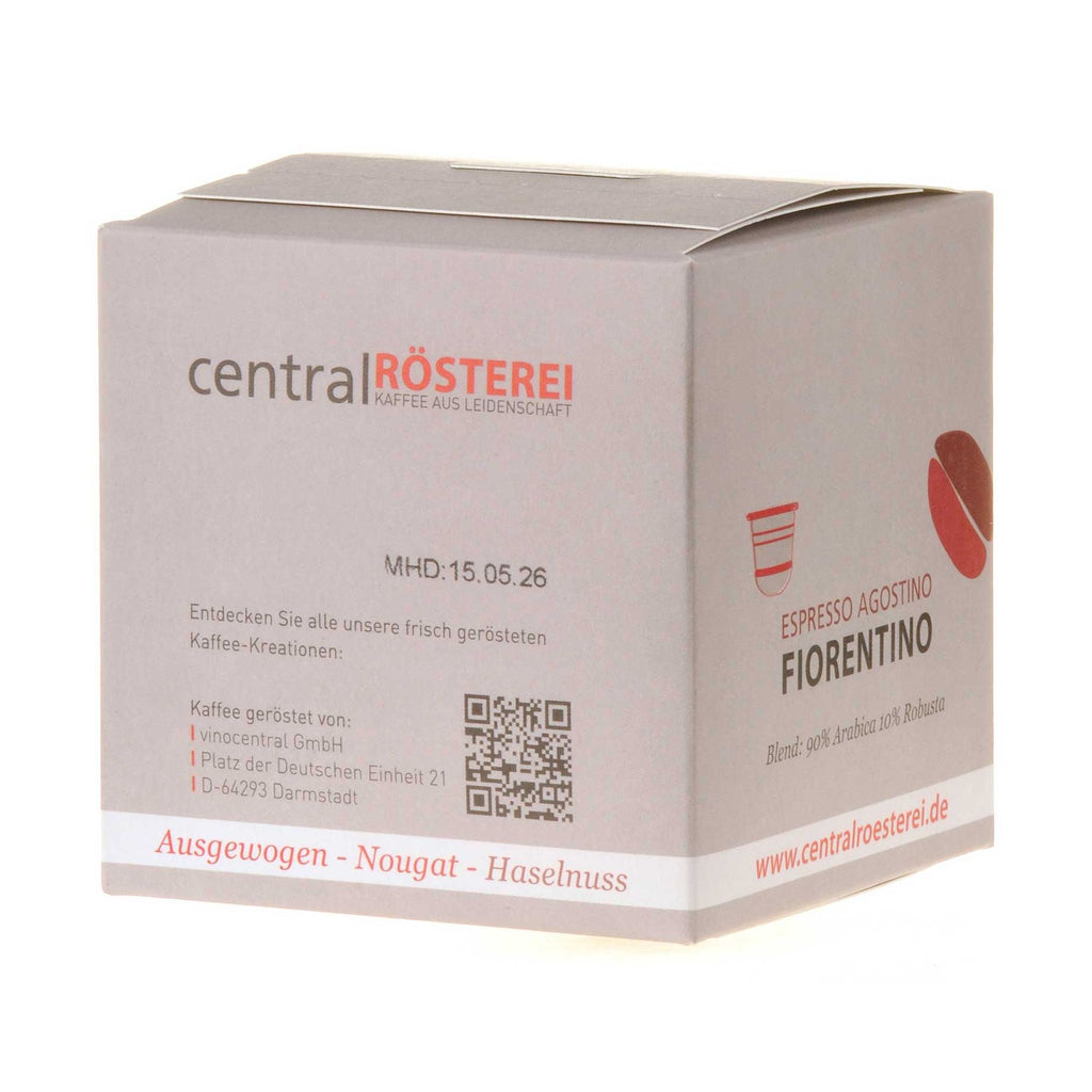 CentralRösterei Kaffeekapseln Fiorentino hinten