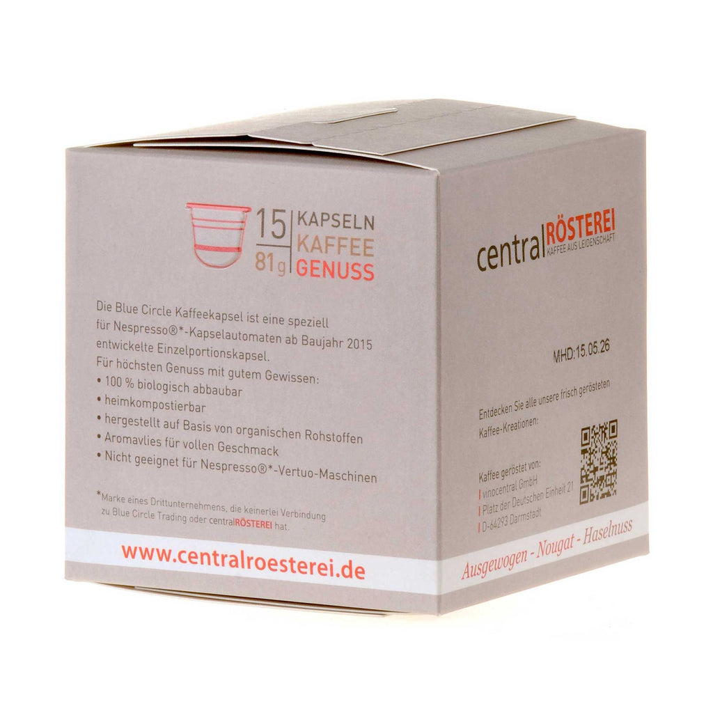 CentralRösterei Kaffeekapseln Fiorentino rechts