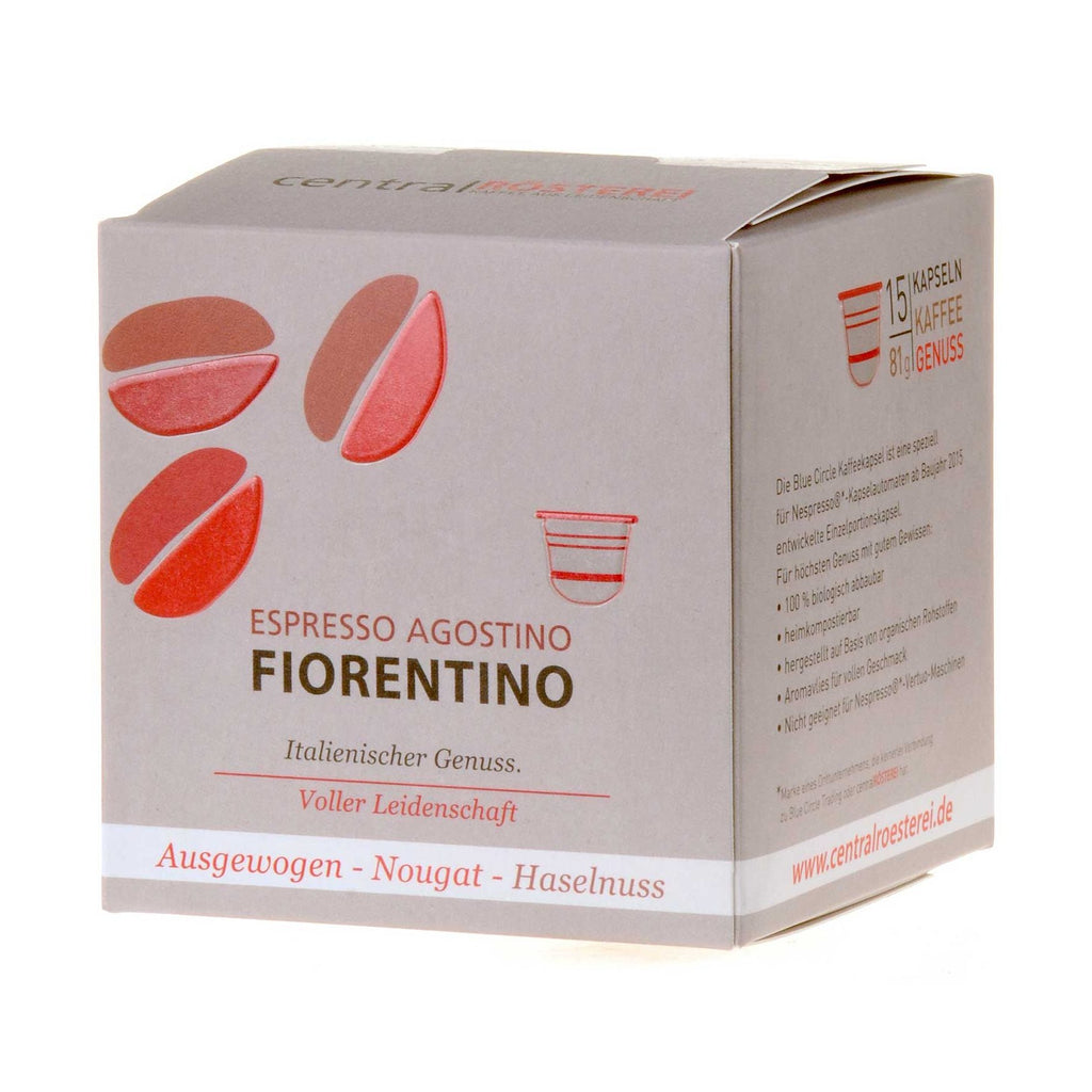 CentralRösterei Kaffeekapseln Fiorentino vorne