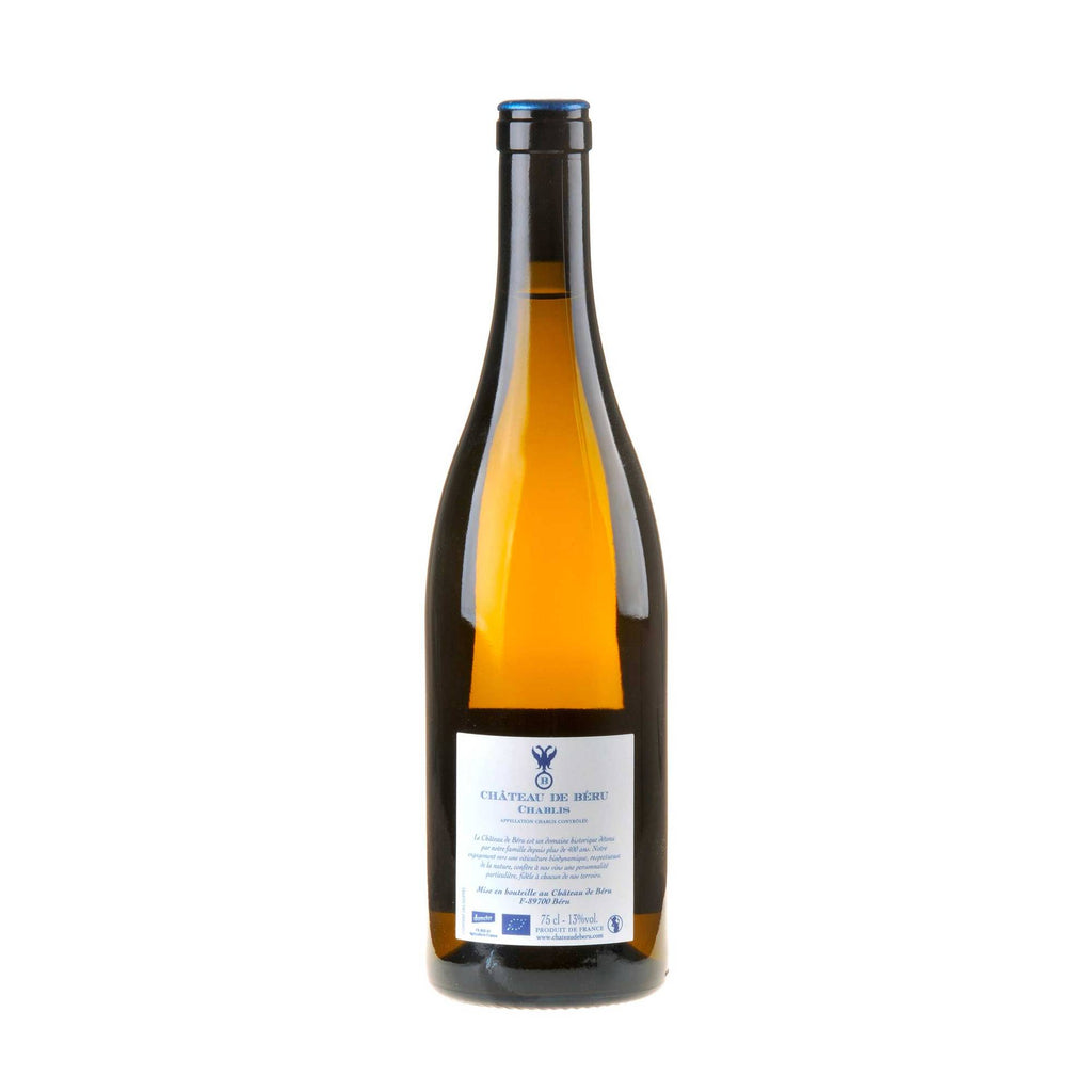Château de Béru Chablis Terroirs de Béru Bio 2022 Rücketikett