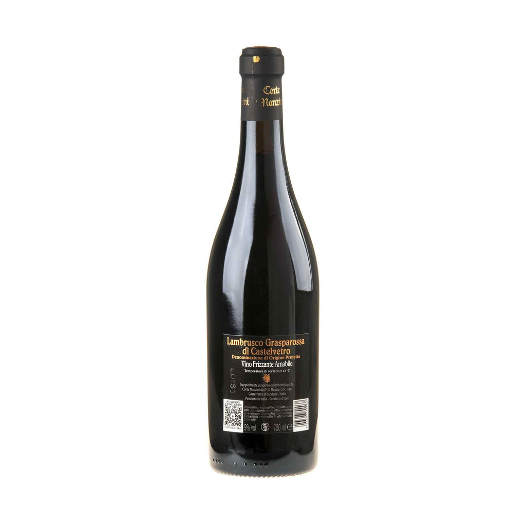 Corte Manzini Lambrusco Amabile Grasparossa Frizzante Rücketikett