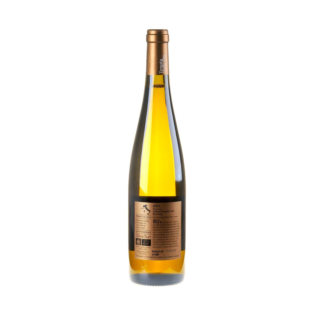 Dalle Ore Riesling 852Hz Bio 2016 Rücketikette