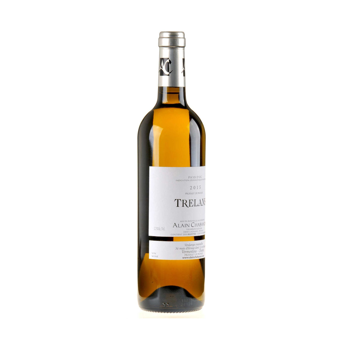 Domaine Alain Chabanon Trelans 2015 Bio links