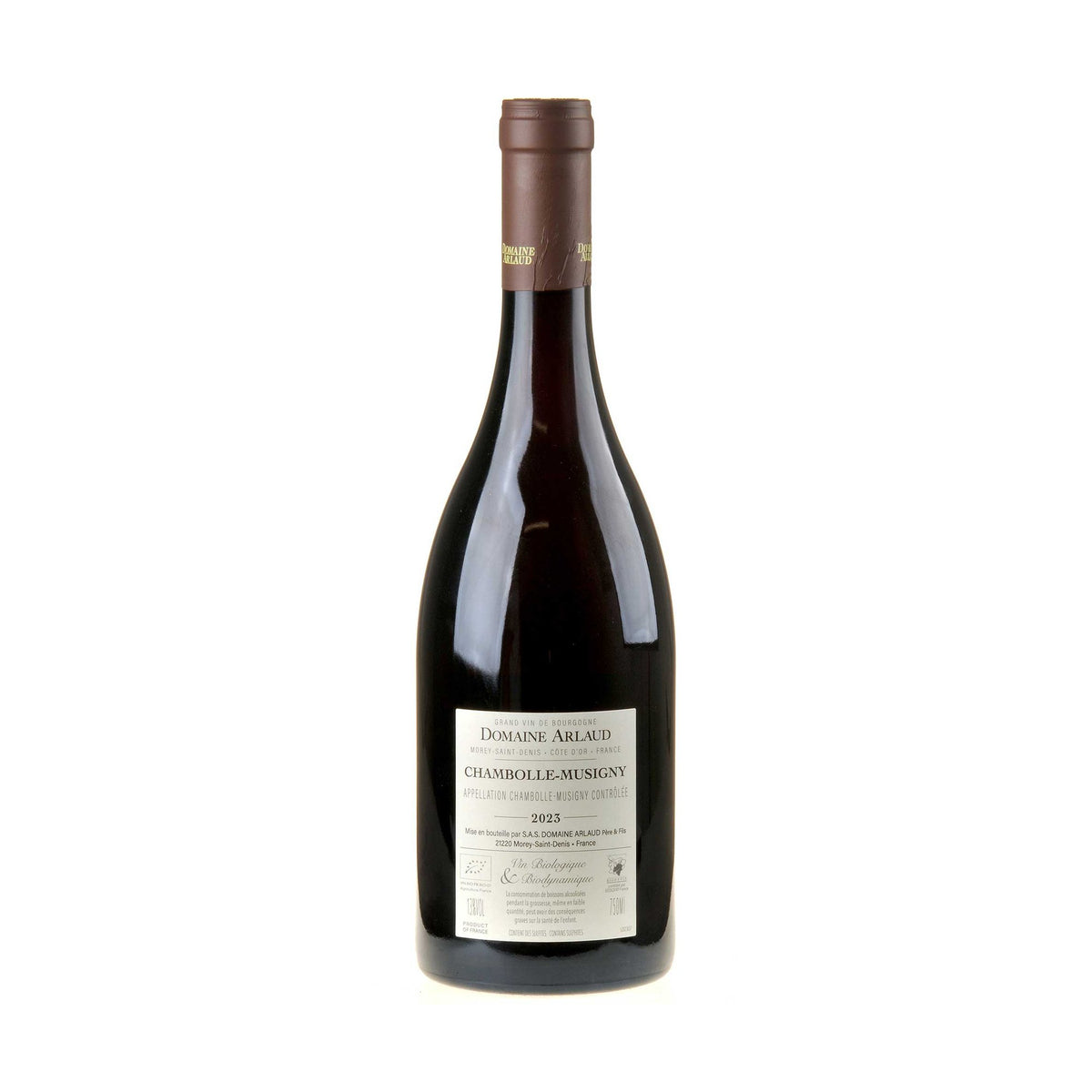 Domaine Arlaud Chambolle-Musigny 2023 Rücketikett