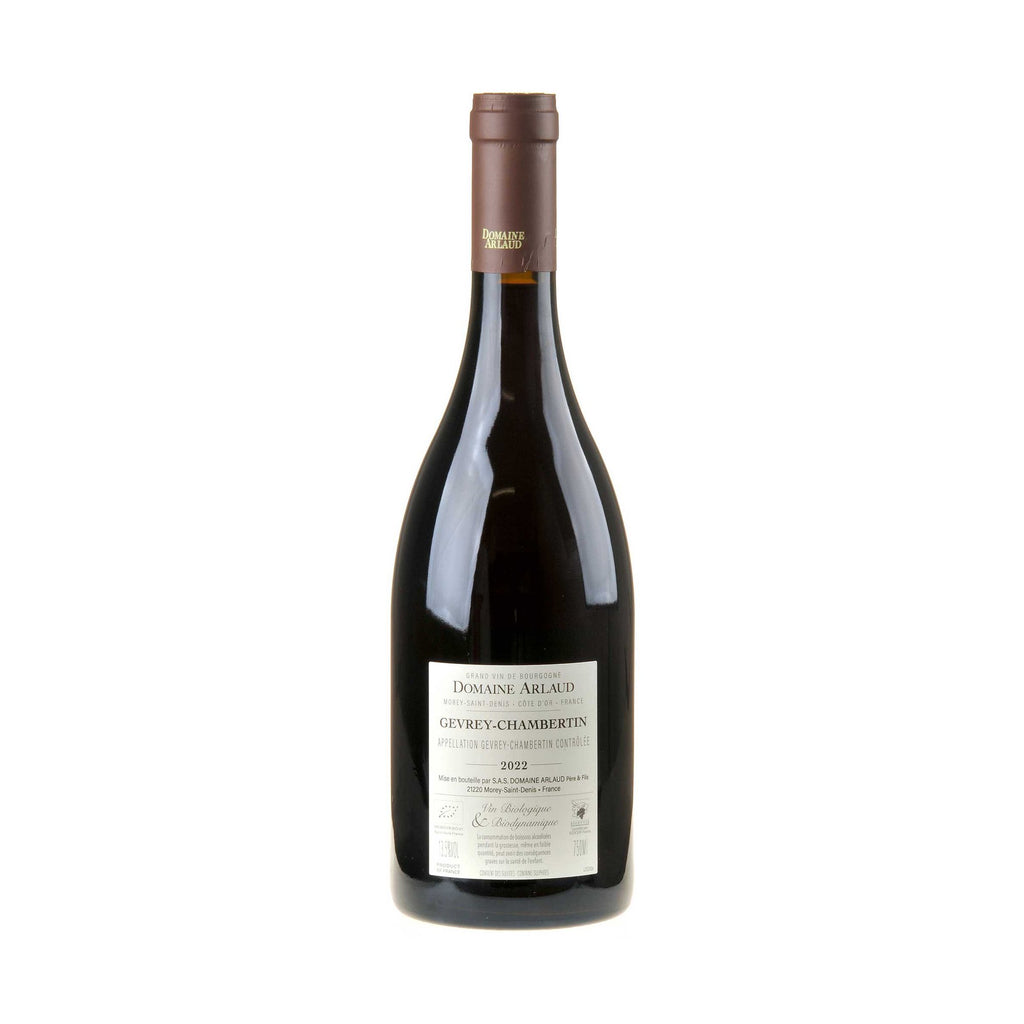 Domaine Arlaud Gevrey-Chambertin 2022 Rücketikett
