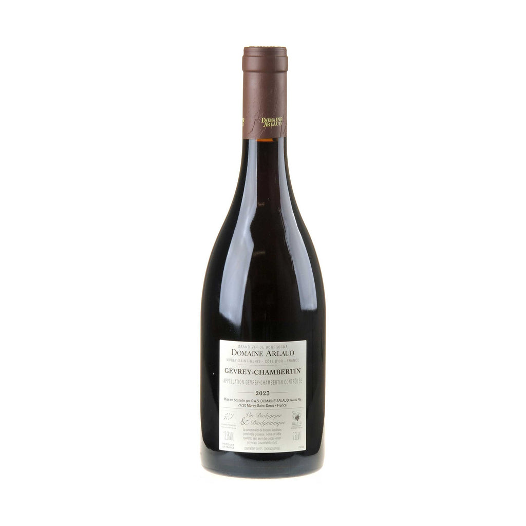 Domaine Arlaud Gevrey-Chambertin 2023 Rücketikett