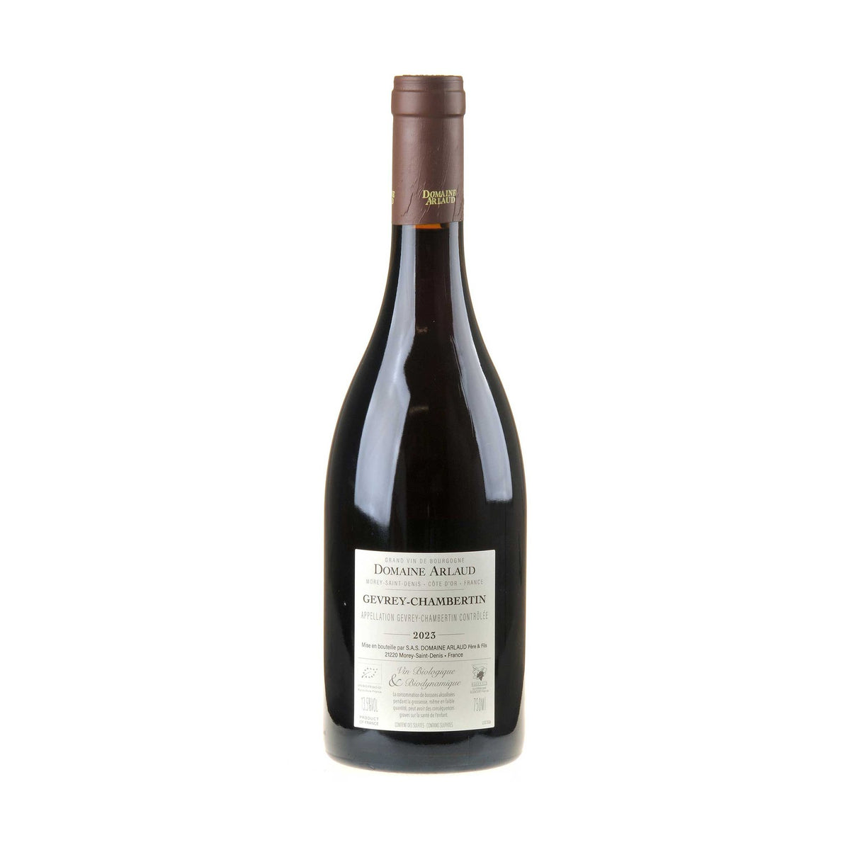 Domaine Arlaud Gevrey-Chambertin 2023 Rücketikett