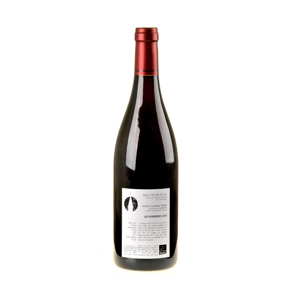 Domaine Céline et Laurent Tripoz Macon Les Perrières Rouge Bio 2019 Rücketikette