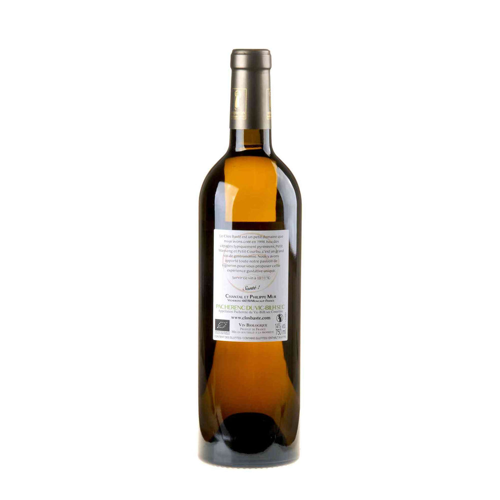 Domaine Clos Basté Pacherenc du Vic-Bilh Sec 2021 Rücketikett