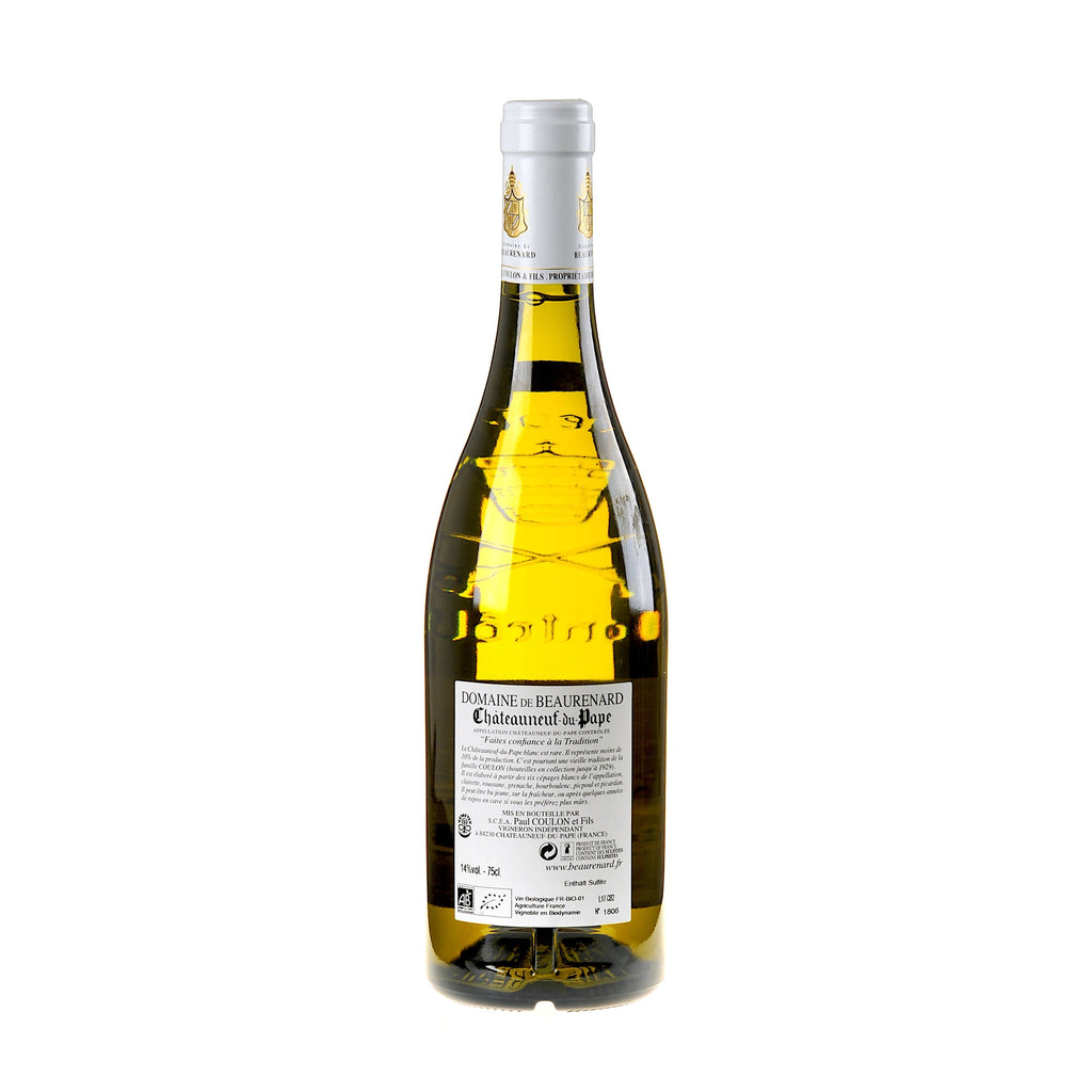 Domaine de Beaurenard Châteauneuf-du-Pape Blanc 2016 Rücketikette