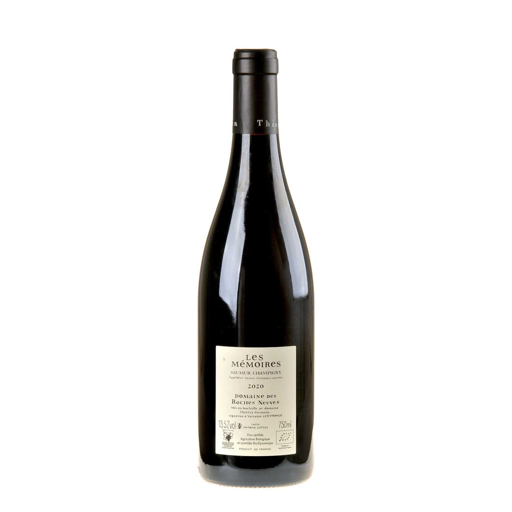Domaine des Roches Neuves Les Memoires Saumur Champigny Bio 2020 Rücketikett