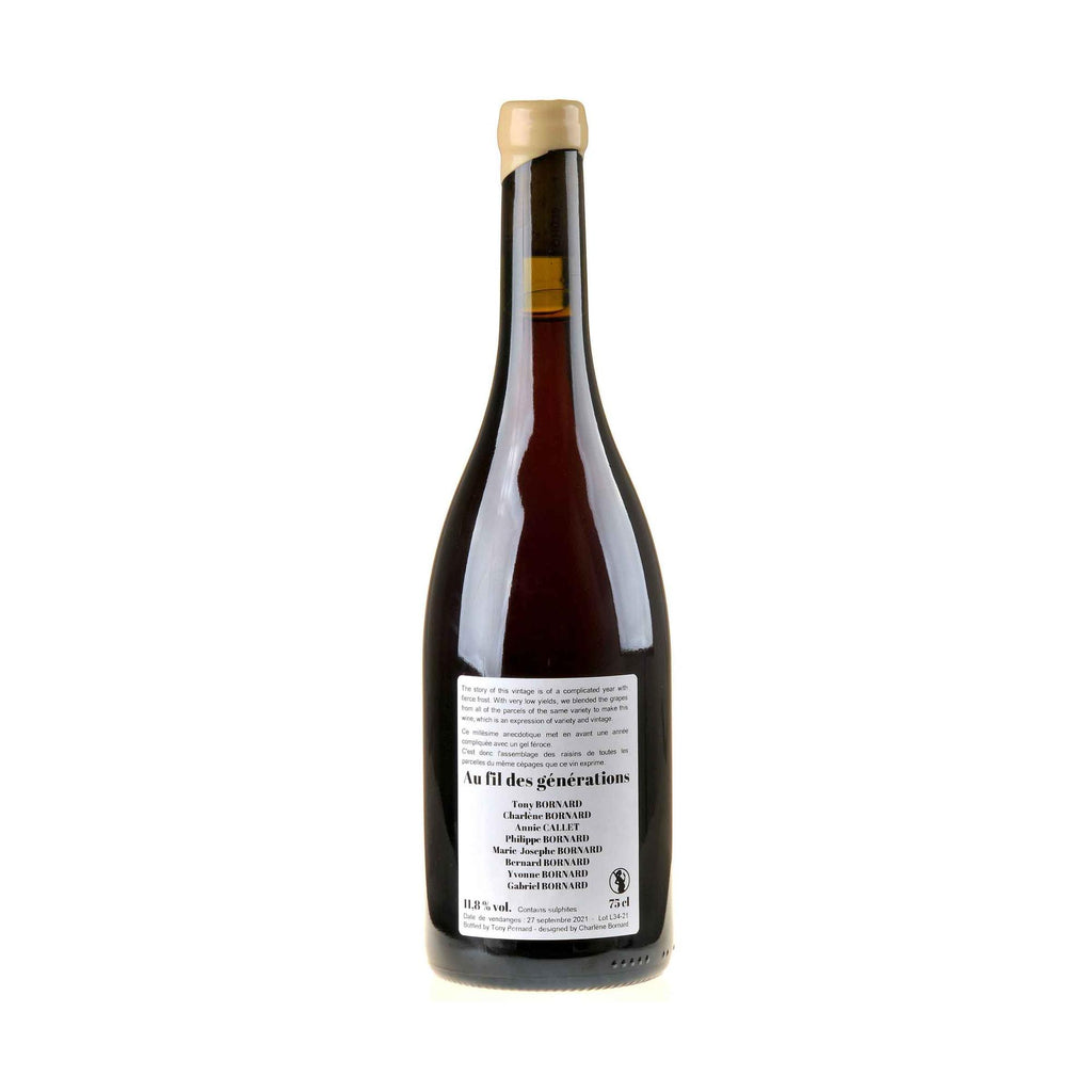 Domaine Tony Bornard Ploussard Au fil des générations 2021 Ruecketikett