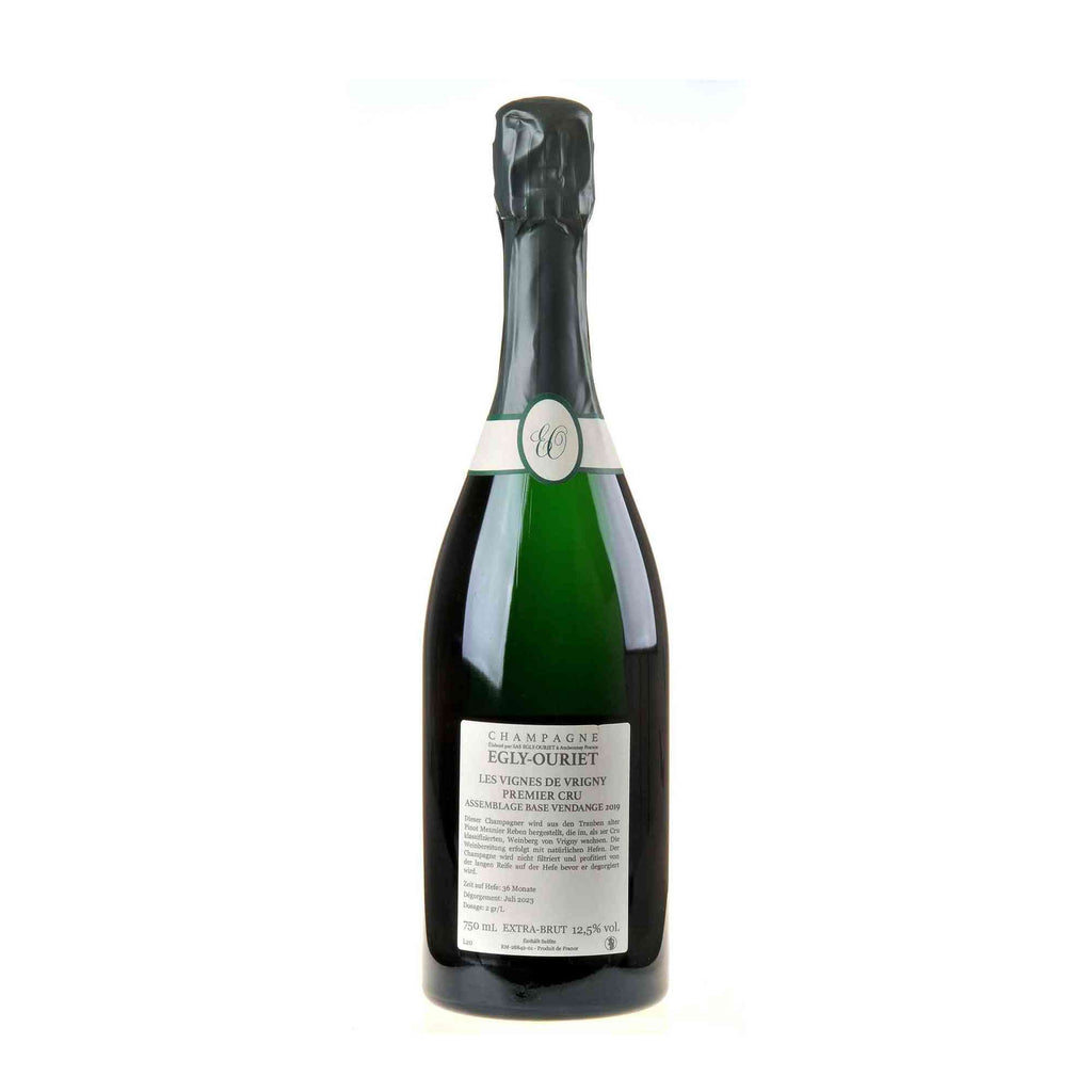 Egly-Ouriet Champagne 1er Cru Brut Vignes de Vrigny Rücketikett