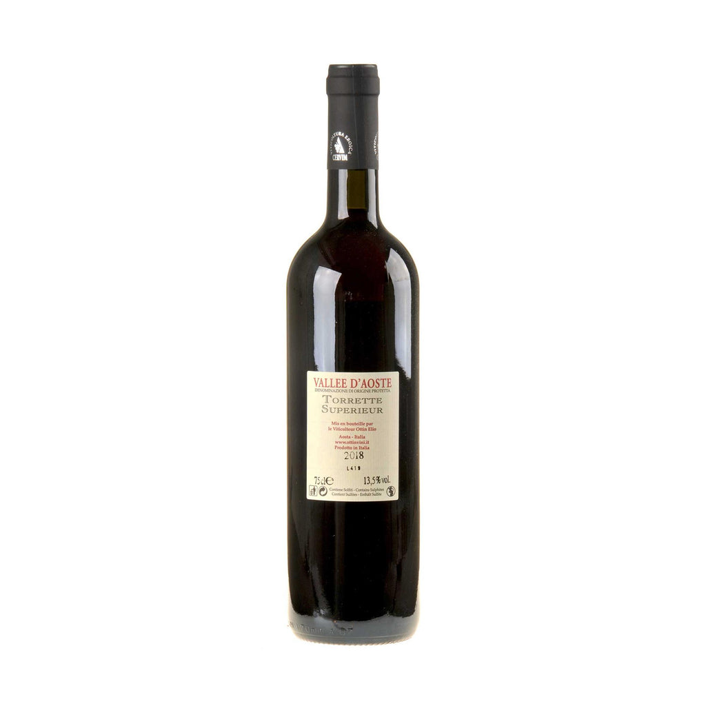 Elio Ottin Torrette Superieur 2018 Rücketikette