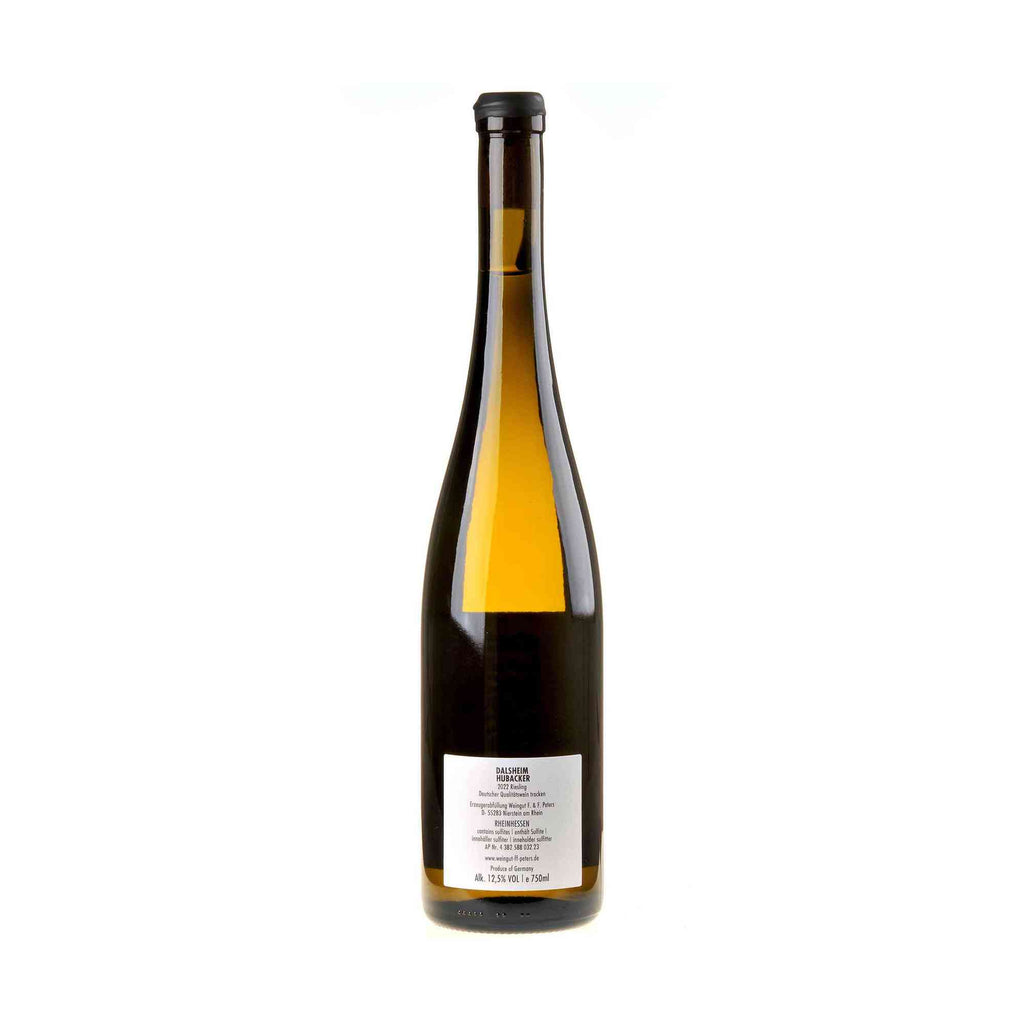 Felix Peters Riesling Hubacker 2022 Rücketikett