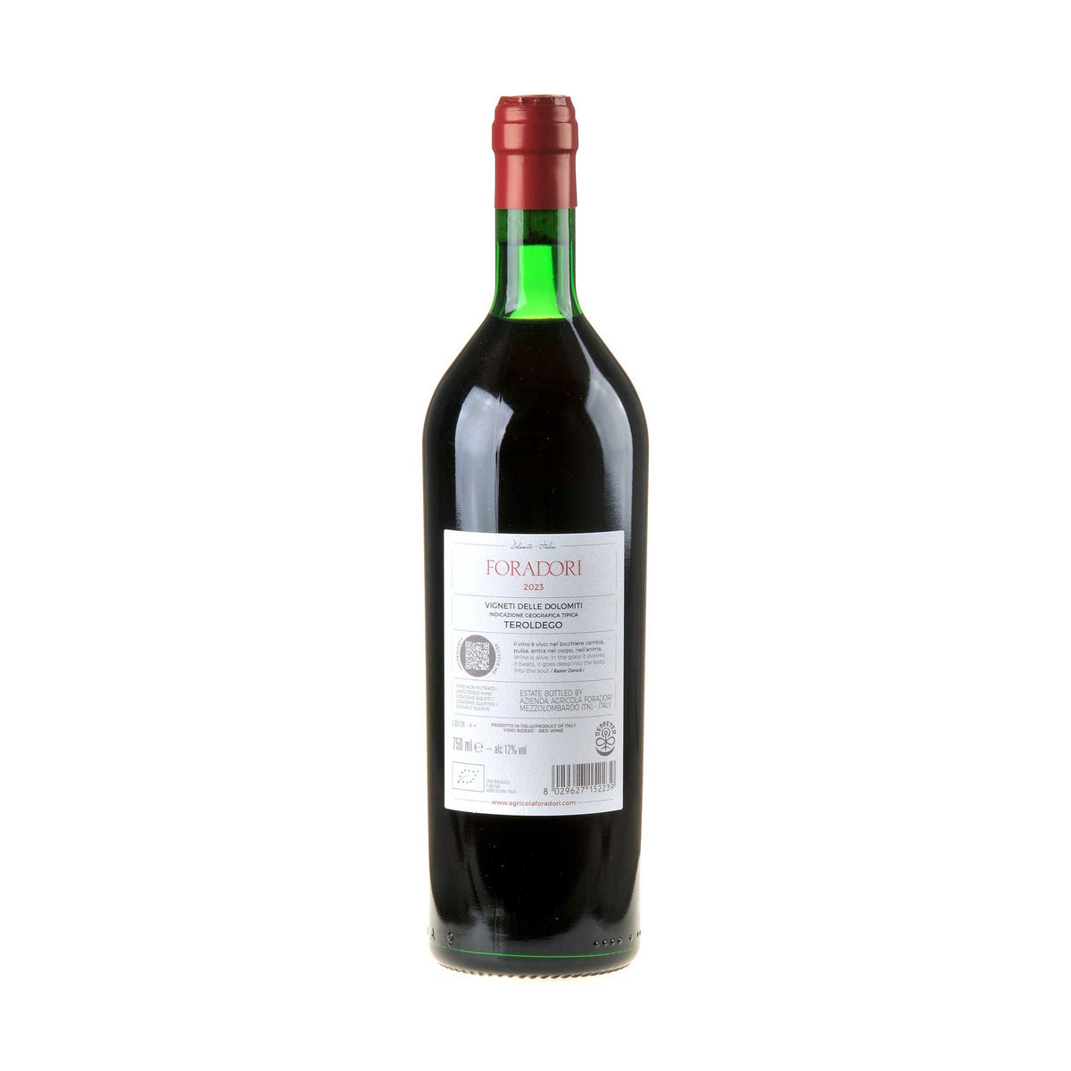 Foradori Teroldego Vigneti delle Dolomiti Bio 2023 Rücketikett