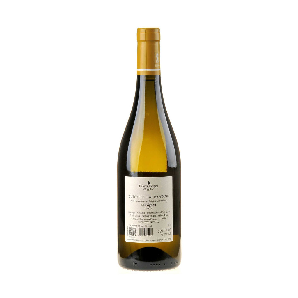 Franz Gojer - Glögglhof Sauvignon Karneid 2024 Rücketikett