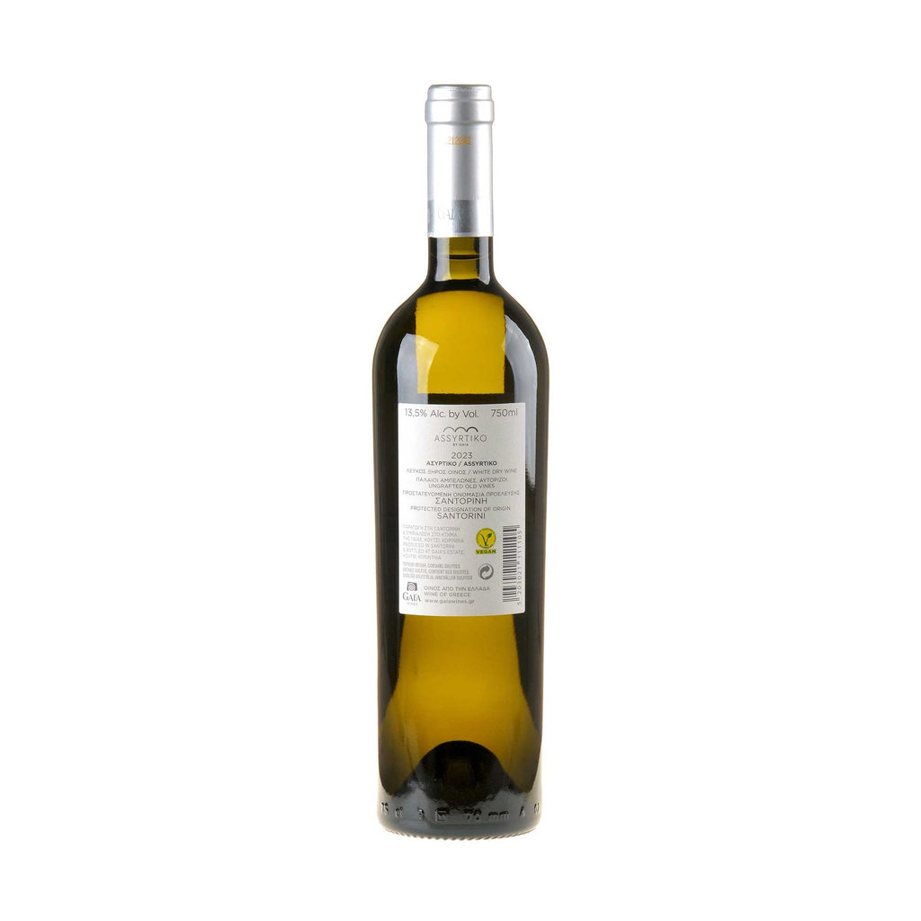 Gaia Wines Assyrtiko Wild Ferment 2023 Rücketikett