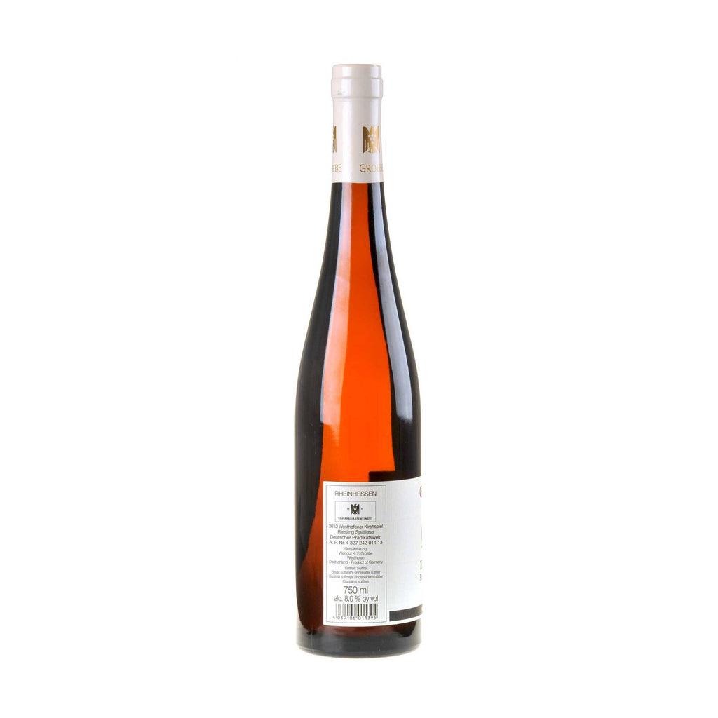 Groebe Kirchspiel Riesling Spätlese 2012 Rücketikette