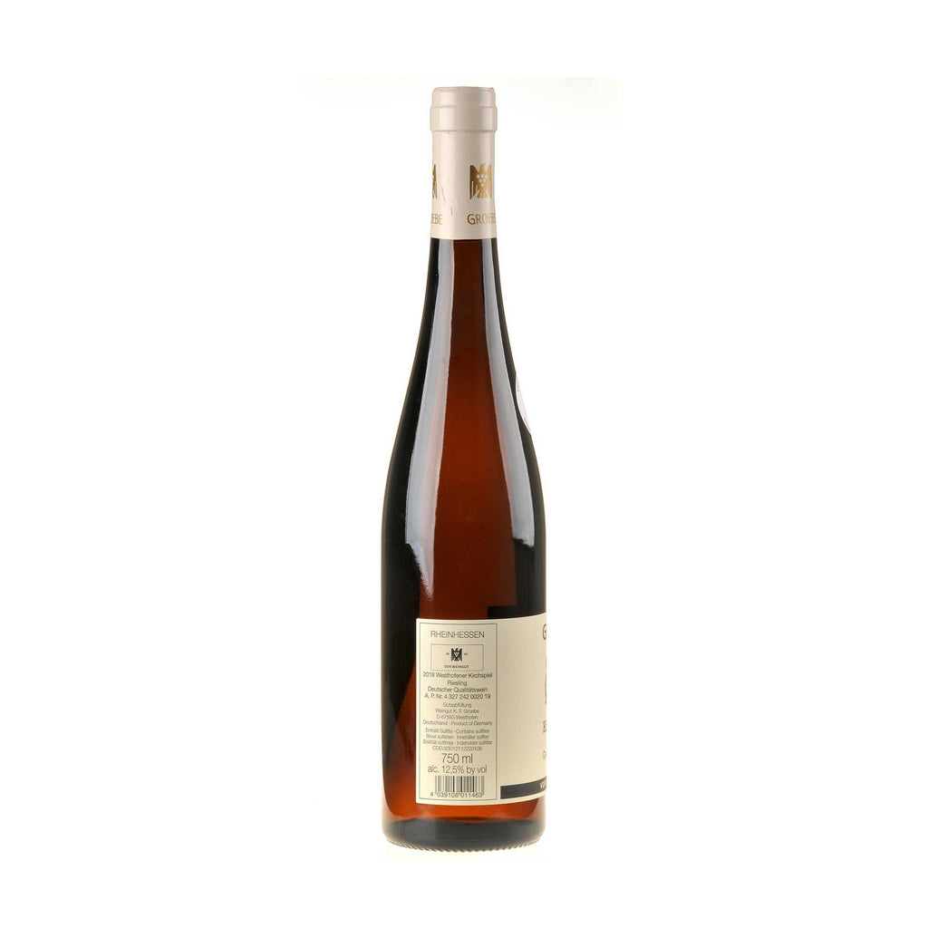 K.F. Groebe Riesling Kirchspiel Grande Reserve 2018 - Versteigerungswein Rücketikett