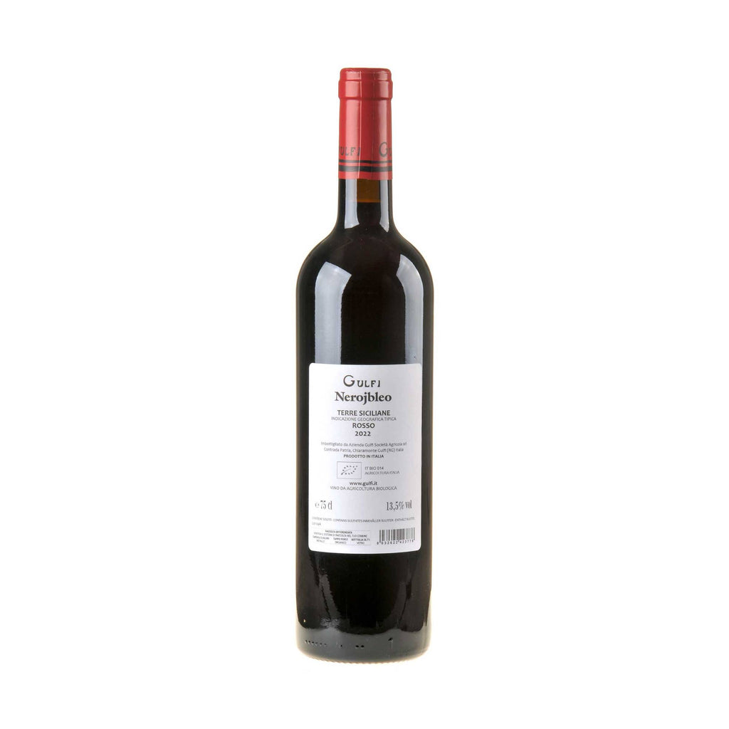 Gulfi Nerojbleo Nero d'Avola Bio 2022 Rücketikett