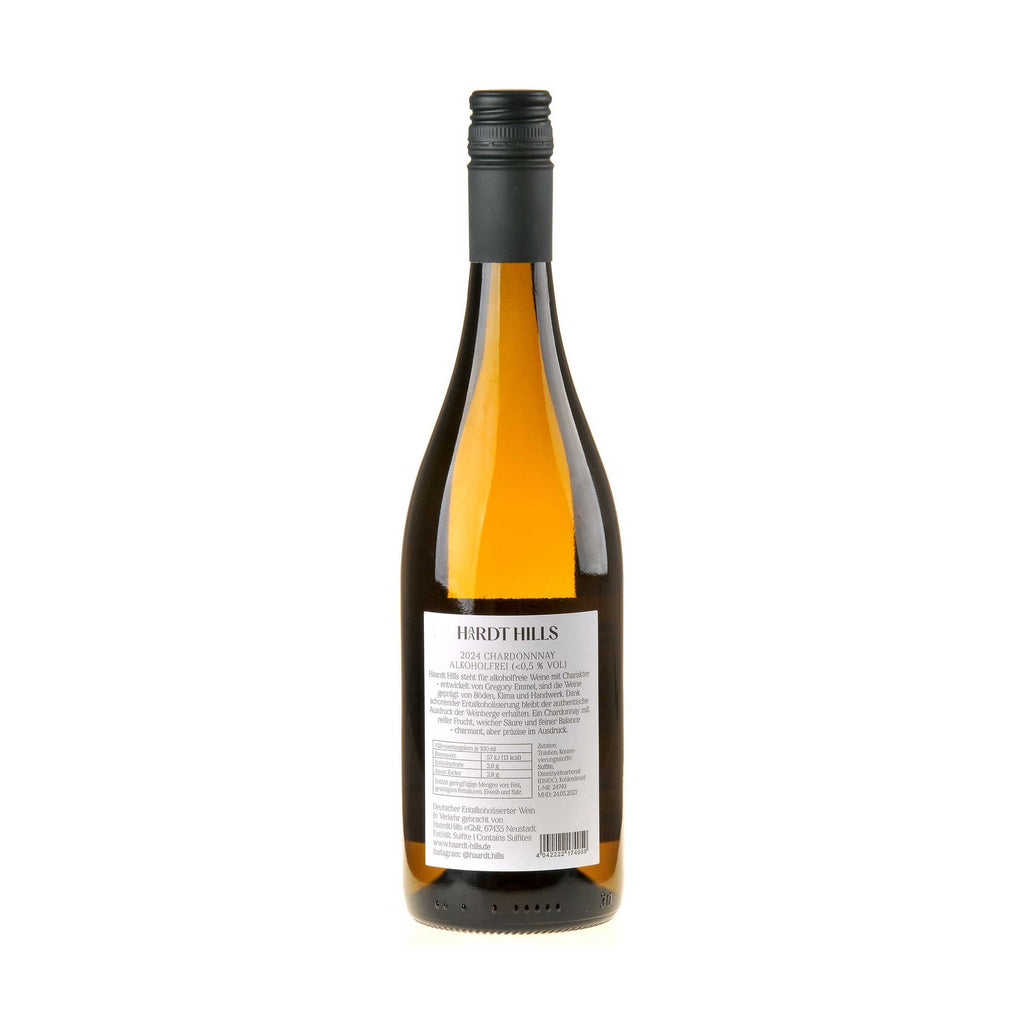 Haardt Hills Chardonnay 2024 alkoholfrei Rücketikett