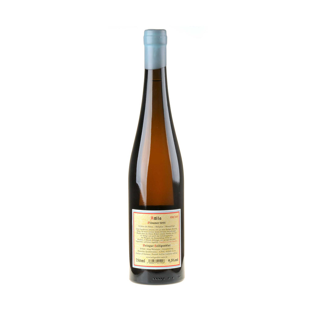 Weingut Heiligenblut Silvaner Attila 2022 Rücketikett