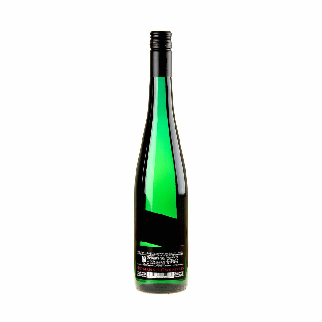 Heymann-Löwenstein Riesling Uhlen Laubach GG 2020 Rücketikett