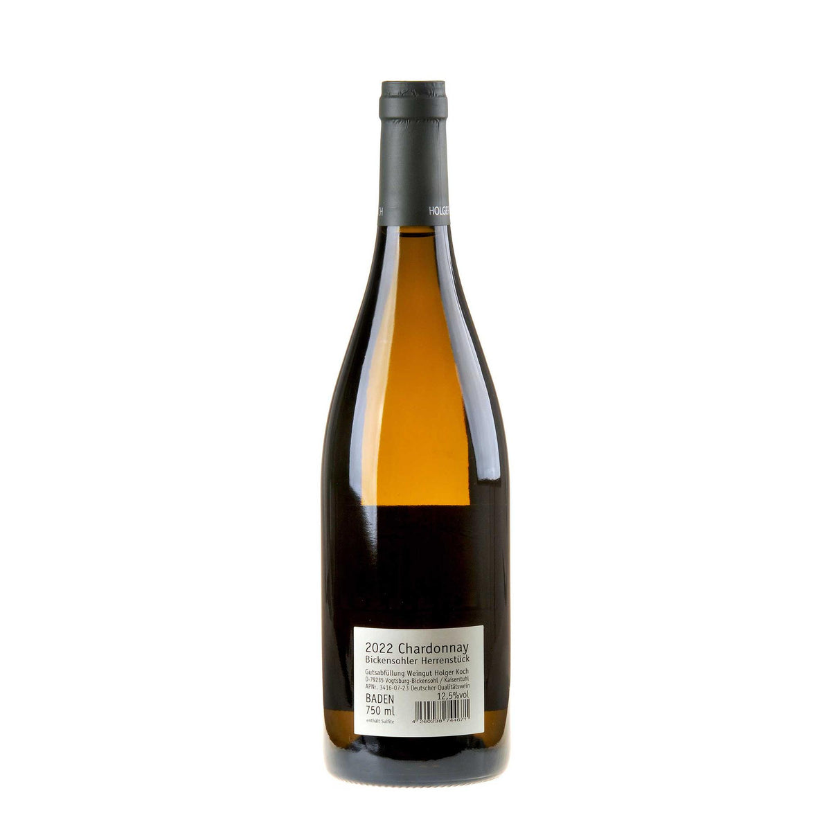 Holger Koch Chardonnay Herrenstück 2022 Rücketikett