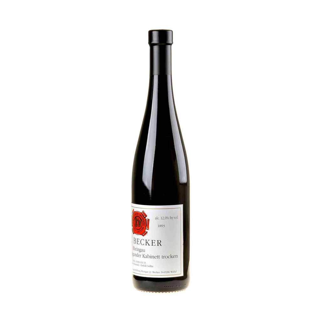 J.B.Becker Spätburgunder Kabinett trocken 2014 Seitenetikett