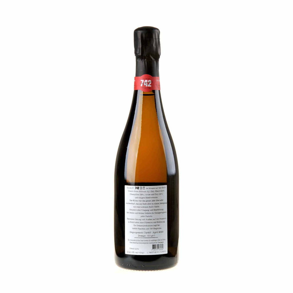 Jacquesson Champagne Extra-Brut Cuvée N°742 Dégorgement Tardif Rücketikett