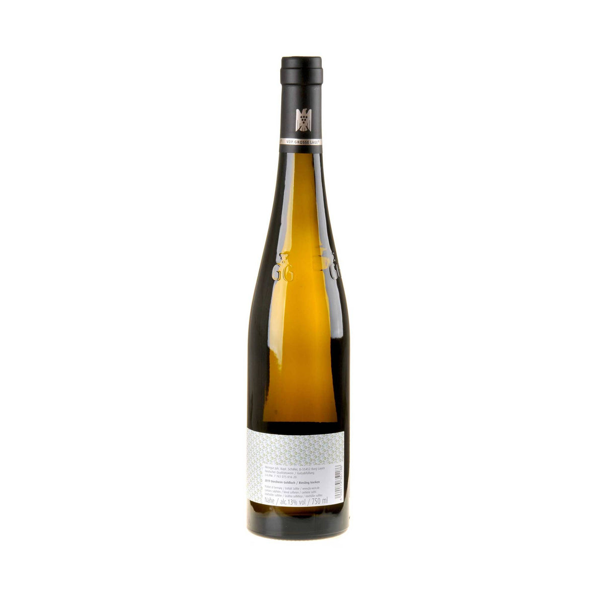 Joh. Bapt. Schäfer Goldloch Riesling Großes Gewächs 2019 Rücketikette