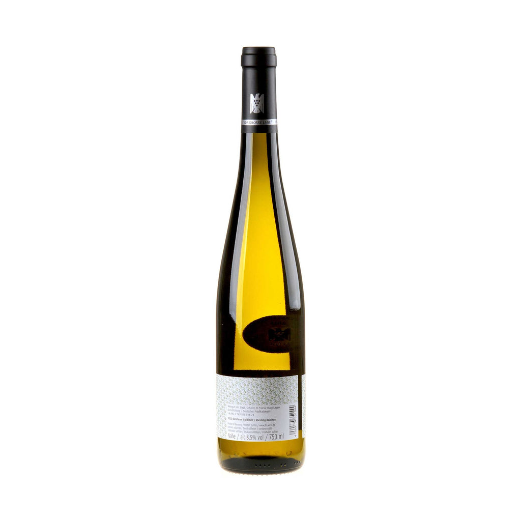 Joh. Bapt. Schäfer Riesling Goldloch Kabinett 2022 - Versteigerungswein Rücketikett